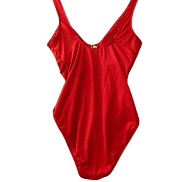 LAUREN RALPH Ralph Lauren Ring Over The Shoulder One Piece Swimsuit New 6 - Picture 6 of 16